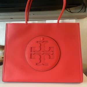 Tory Burch Red Tote Bag